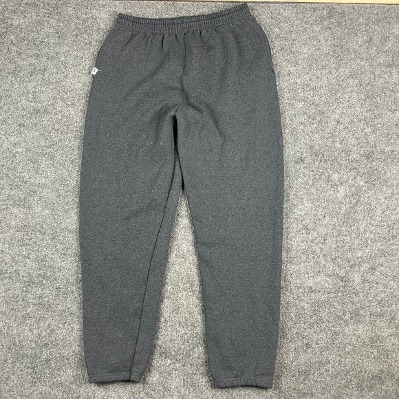 Russell Athletic Sweatpants Mens Size XXL Dark Gray Fleece Joggers Casual - Picture 1 of 10